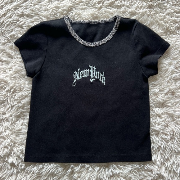 Brandy Melville Tops - John Galt New York Crop Top